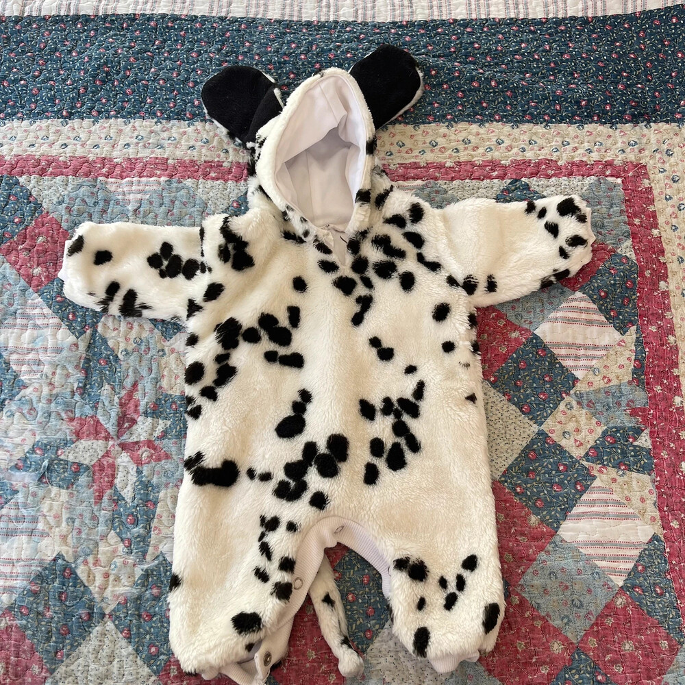 Dalmatian Halloween Costume Jumpsuit 0-6 months